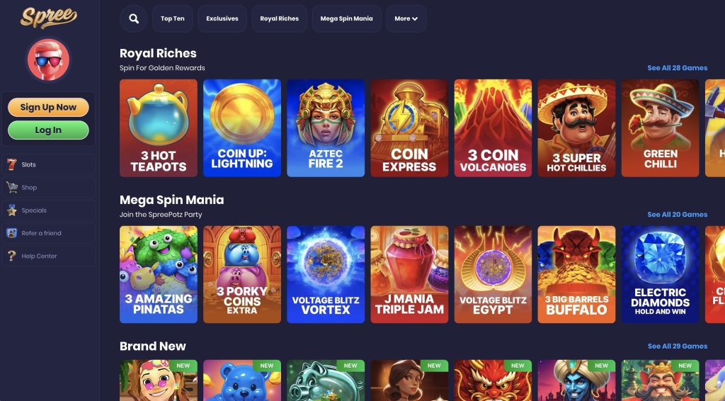 Spree Casino Royal Riches Slots